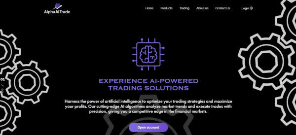 AlphaAITrade website